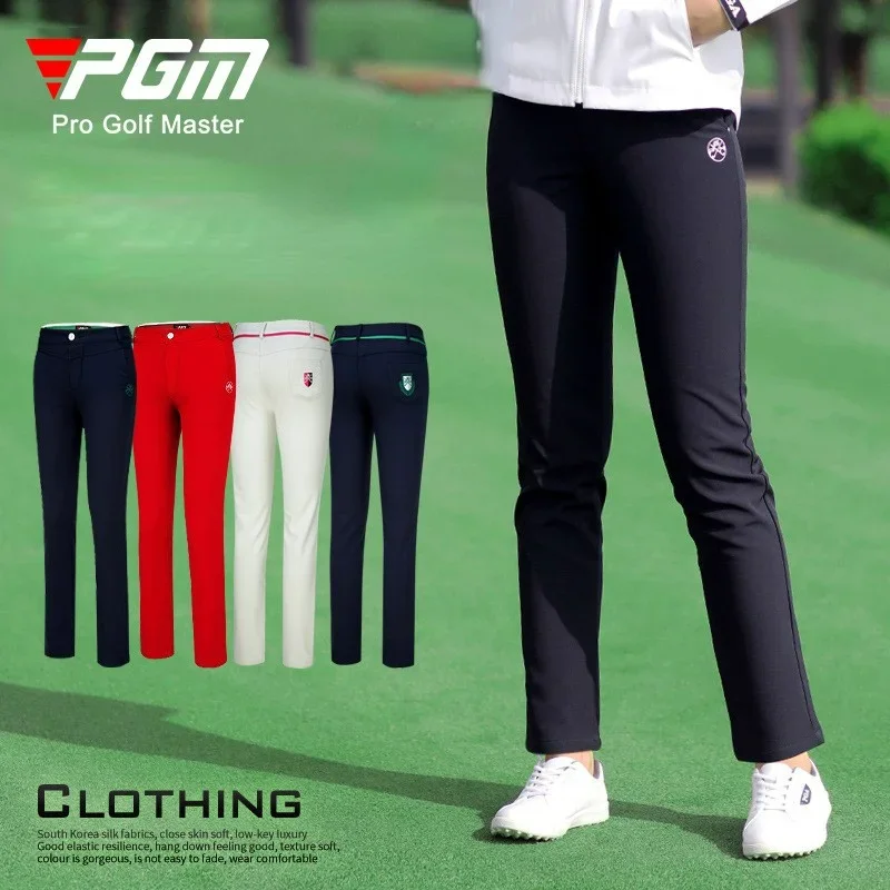 PGM Autumn Winter Waterproof Women Golf Trousers Thick Keep Warm Long Pant Plus Velvet Golf Ball Pants Windproof Tennis Clothing - Image 2