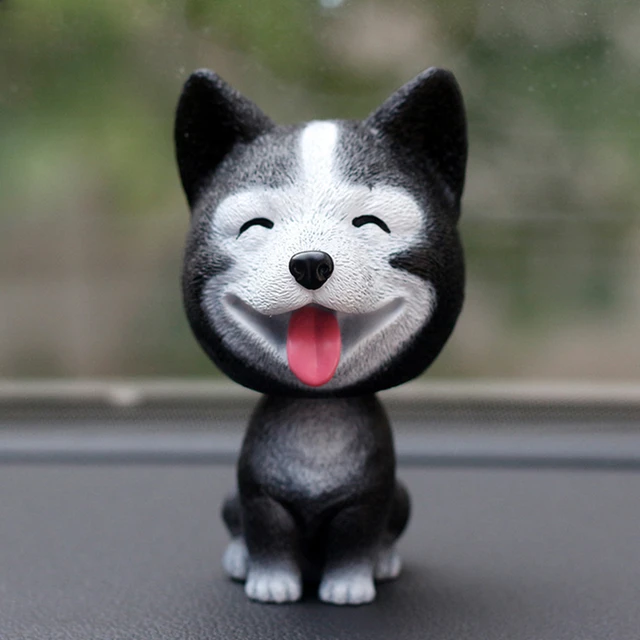 Resin Shaking Head Dog Decor Puppy Bobbing Head Dog Bobblehead Toy Animal  Figures Car Ornament Decoration Car Dashboard Head Dog - AliExpress