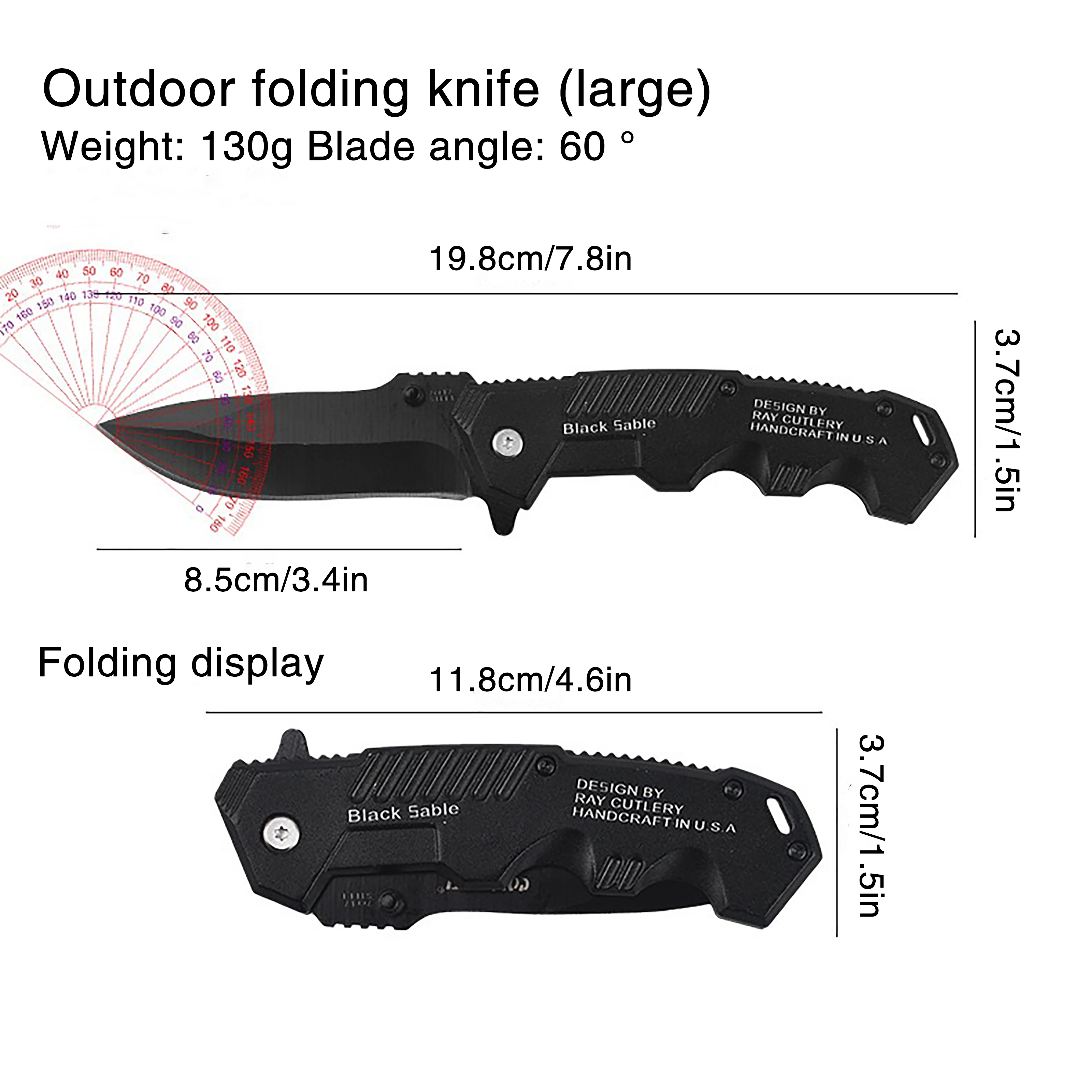 Household Folding Knife EDC Pocket Knife for Outdoor Fishing Survival Hunting