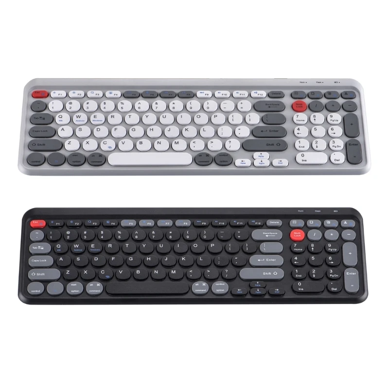 

Ergonomic Bluetooth-compatible 2.4G Keyboard Convenient for 3 Devices