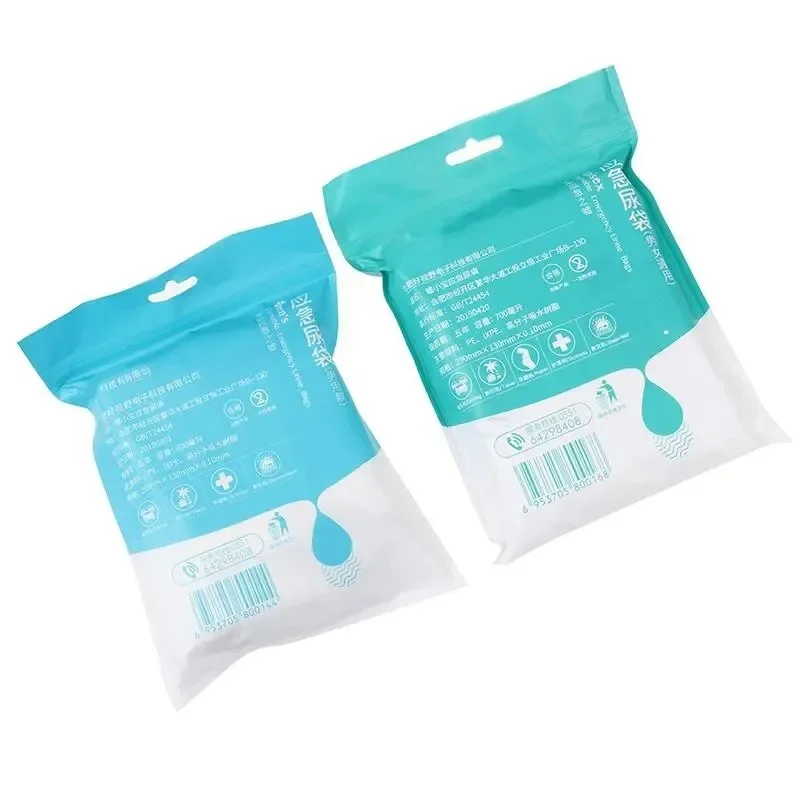 Emergency Portable 700ml 4-8piece Outdoor Travel Car Urinal Vomit Bag Mini Mobile Toilet Disposable Sanitary Bag