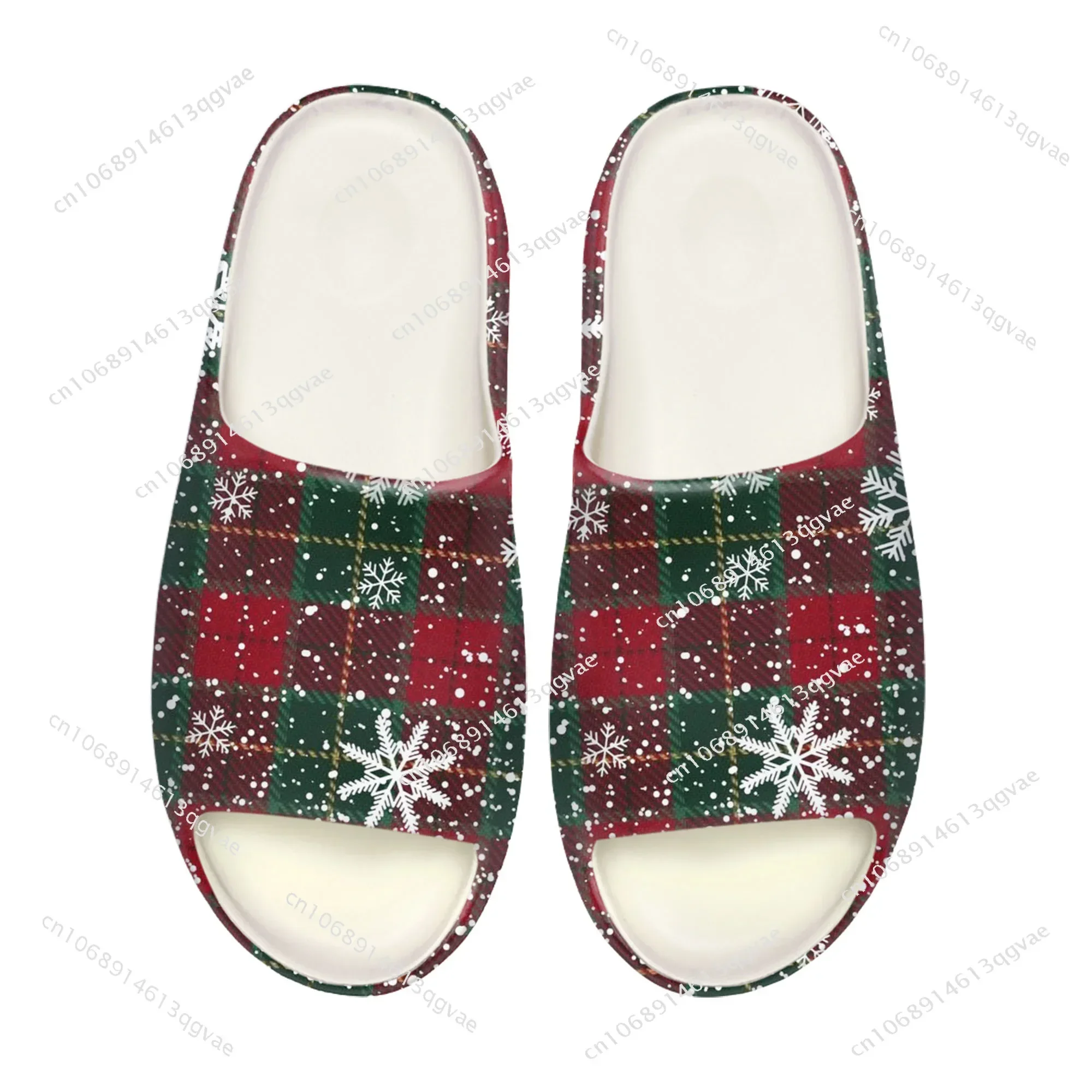 New Christmas Pattern Soft Sole Sllipers Home Clogs Customized Water Shoes Mens Womens Teenager Stepping on Shit Beach Sandals