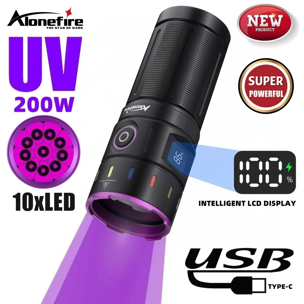UV Flashlight 365nm Ultraviolet Torch Light for Pet Urine Detection