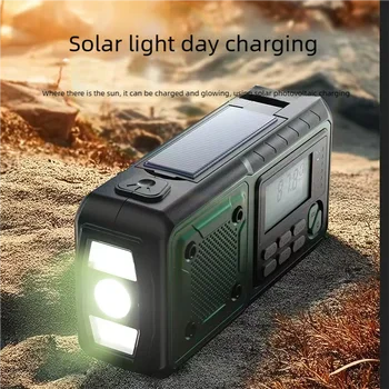 Multifunction Emergency Crank charging power station Radio FM/AM/SW/ Portable Radio with power bank, camping torch,reading lamp 1