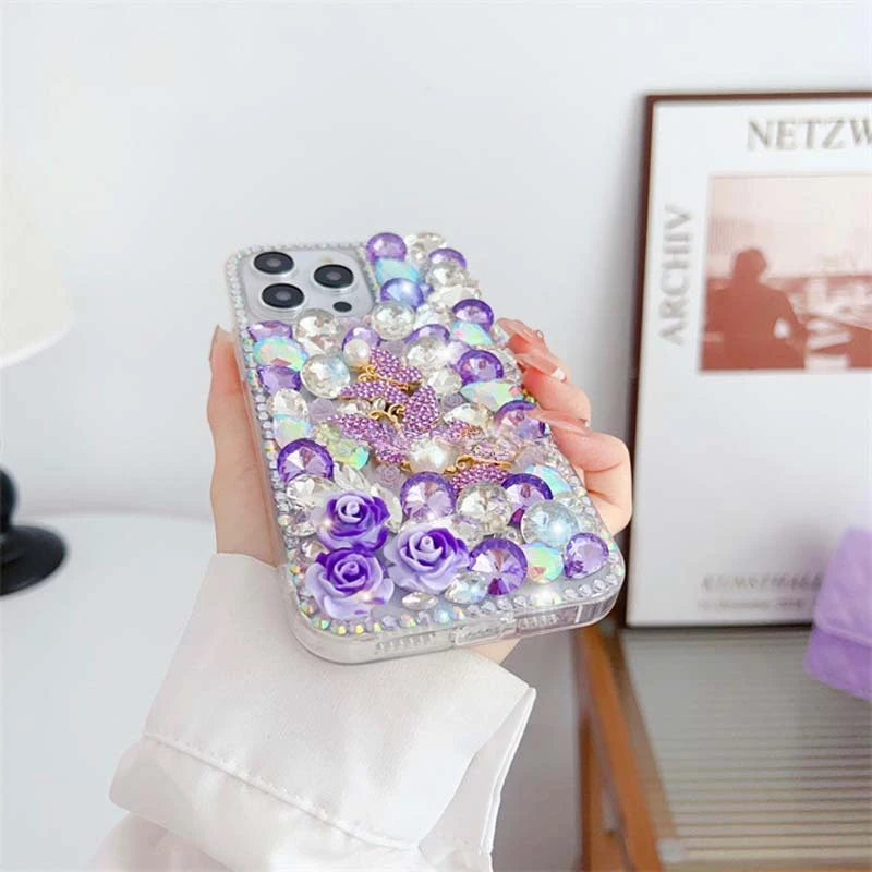 Jeweled Big Diamond Glitter Acrylic Case for Samsung A50 A70S A52 A71 A51 A72 A73 A53