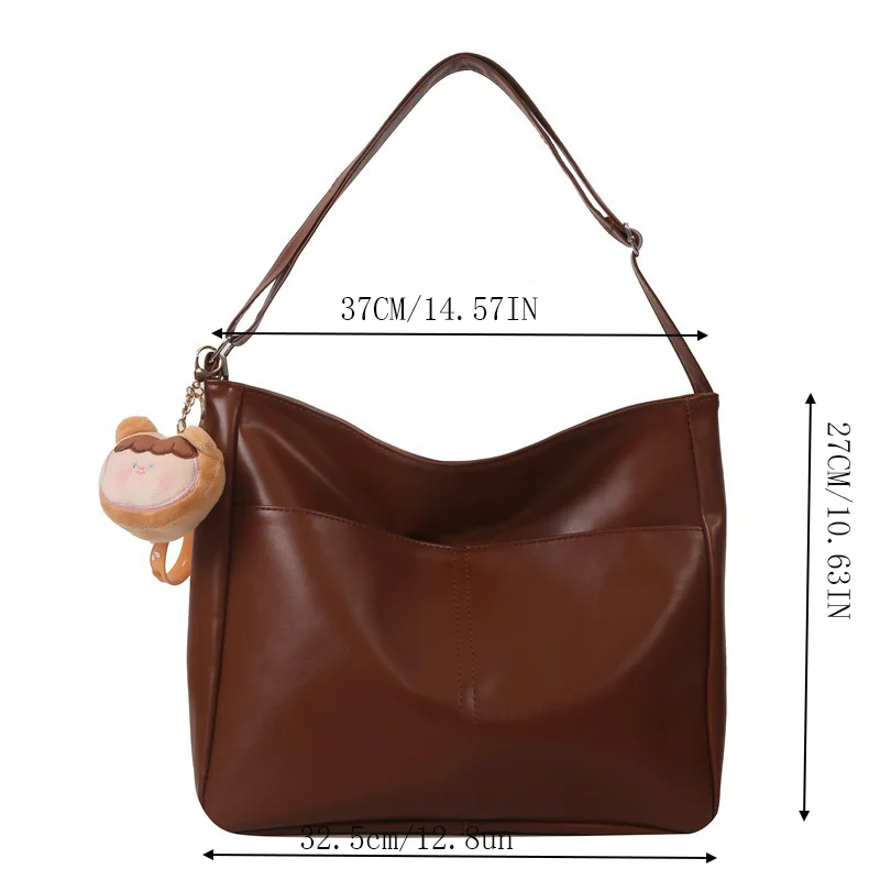 Women's Handbag Niche Design Shoulder Bag Female Daily Commuter Tote Bag Fashionable Hundred College Students Class Bag