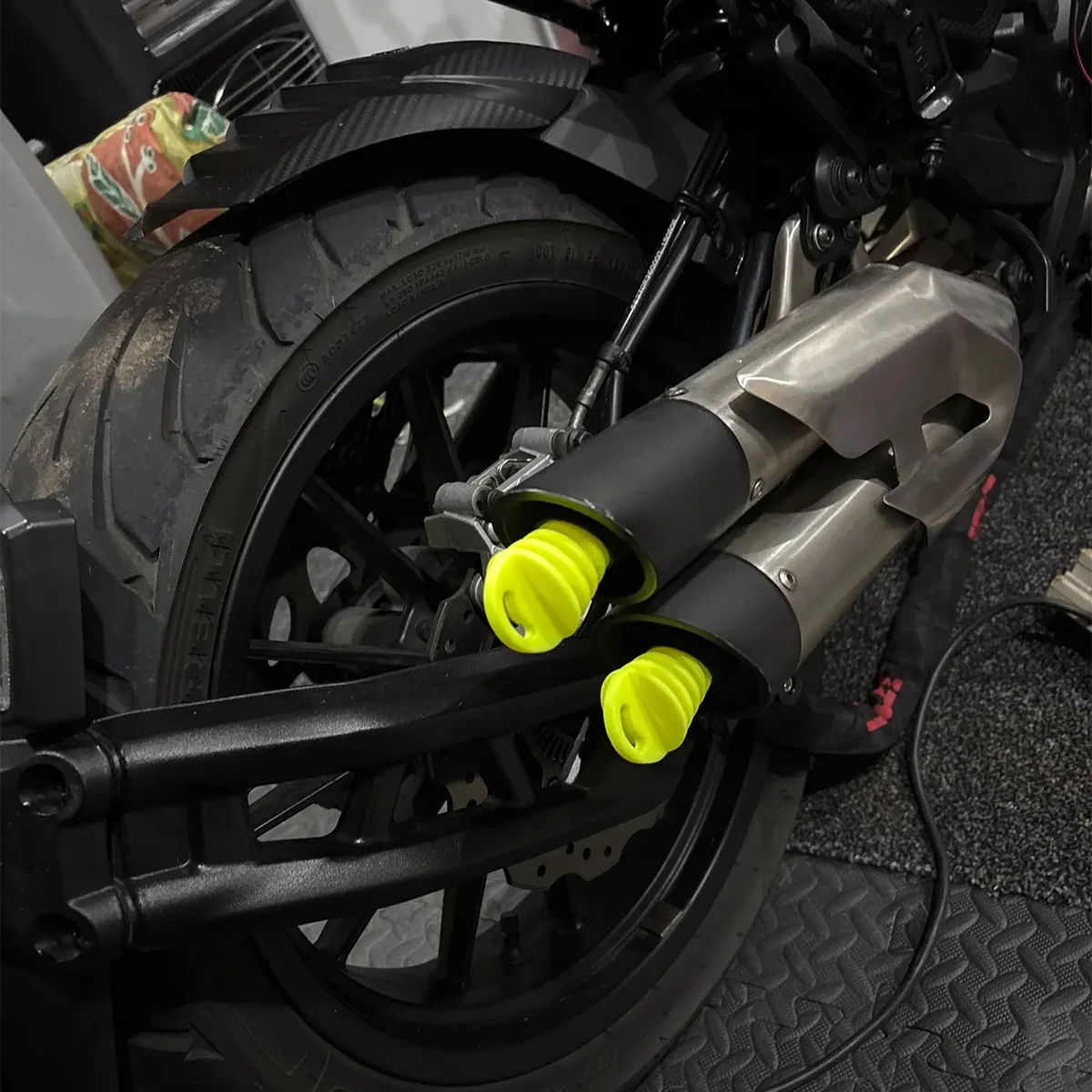 Motorrad Universal Auspuff Rohr Endrohr PVC Luft Entlüftung stopfen für ktm xcw xcfw exc excw sx honda yamaha kawasaki suzuki – Detail 1