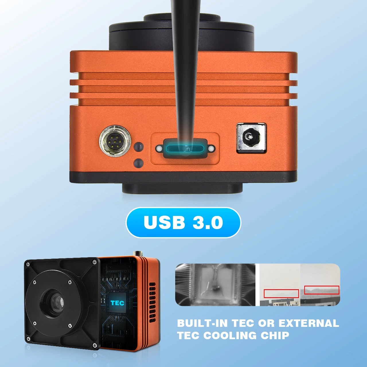 External Cooling 640x512 IMX991 400fps USB3.0/GigE 400-1800nm Allied Vision SWIR Camera for Coffee Bean Detection Contrastech 4