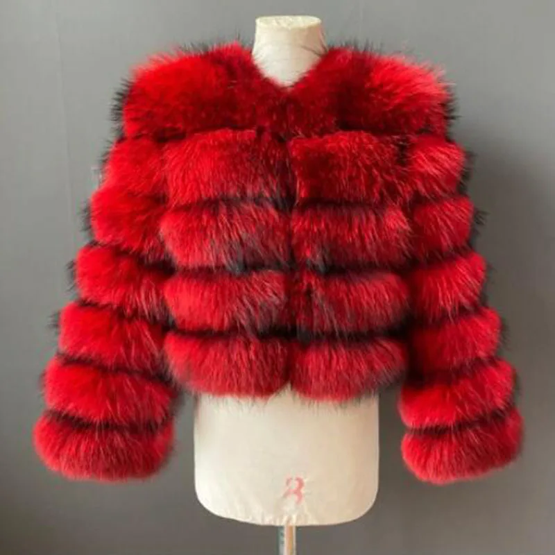Overcoat Fur & Faux Fur Women Fur Coat 2024 New Winter Fashion Faux Fox Fur Faux Fur Coat Women Long Sleeve Women Fur Coat Y167