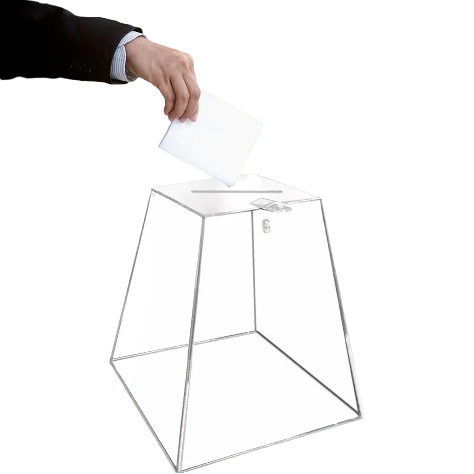 투명 투표지 상자, 다기능 보관 용기, 결혼식 이벤트 스토어 쇼핑몰용, 기증 상자 제안 상자