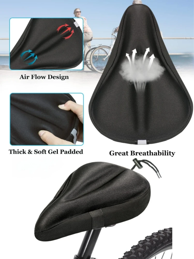 Comfortable Gel Bike Seat Cover for Cycling