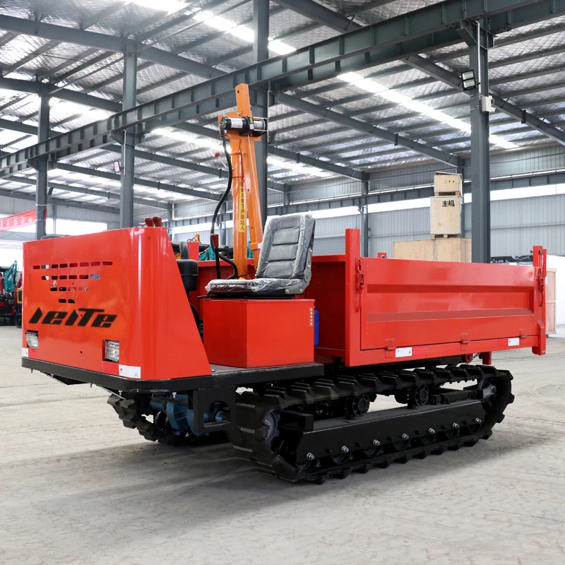 Self Loading Small 500kg Mini Track Dumper Crawler Carrier Dumper Manufacturer Multifunctional Mini Track Dumpers customized