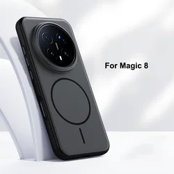Magic Series Case with MagSafe - Matte Baby Skin Touch Anti - Fingerprint Hybrid Cover - Pc + tpu (Magic 8 Color A)