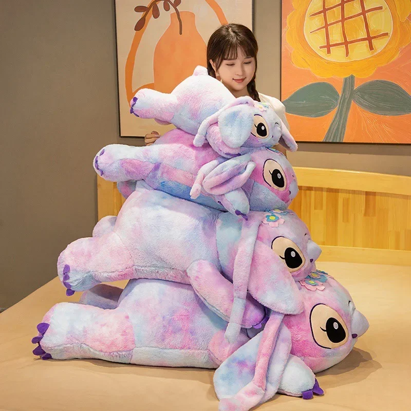 

80cm Disney Plush Toy Lilo & Stitch Stuffed Animal Plushies Doll Soft Kawaii Room Decor Pillow Girl Peluche Christmas Gift