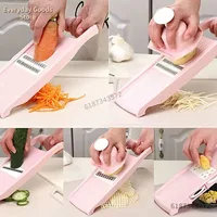 Trancheur de pommes de terre, coupe de légumes domestique, broyeur multifonctionnel de fruits, trancheur de Julienne, râpe avec poignée, Gadgets de cuisine 4