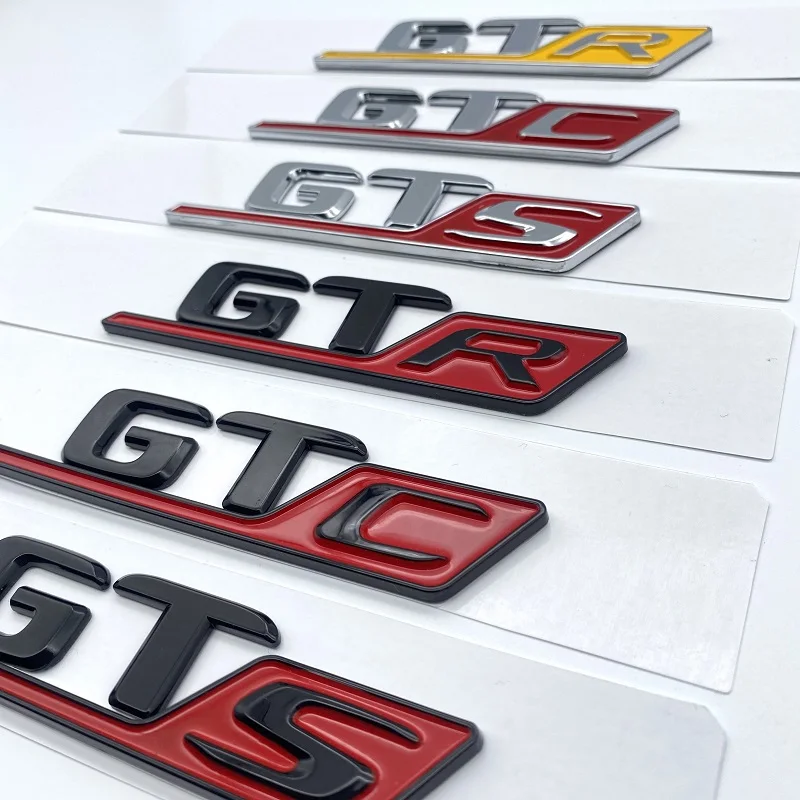 3D Black & Red AMG Emblem Badge Sticker For Mercedes-Benz Trunk - Self-Adhesive