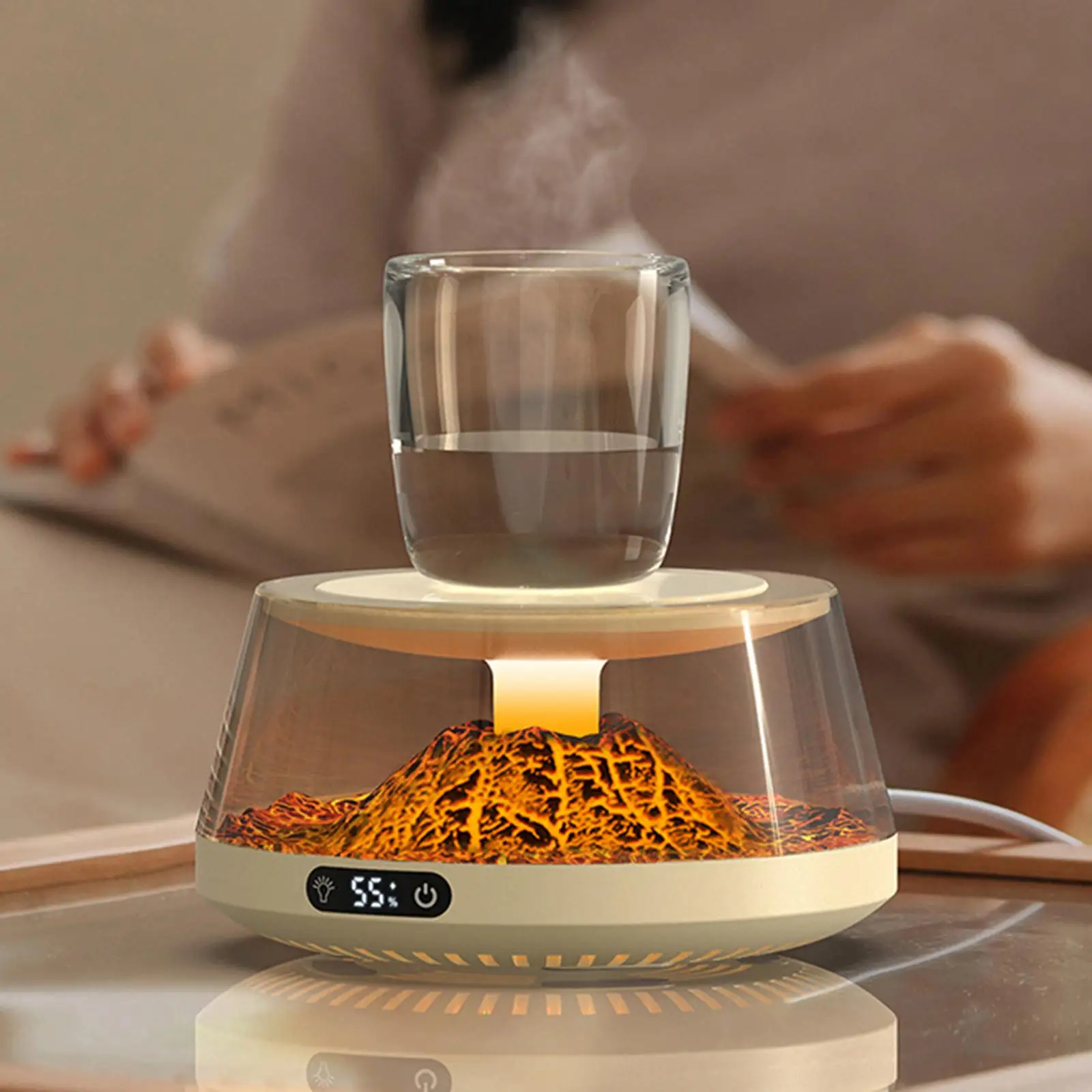 Electric Cup Warmer Coffee Warmer Thermostat Coaster Temperature Adjustment