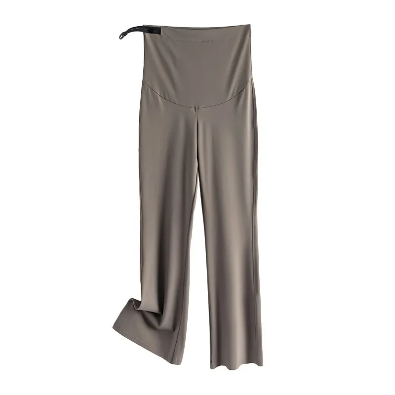 The New High-waisted Maternity Skinny Flared Pants Have An Adjustable Waist Perfect for Slimming and Shaping 5