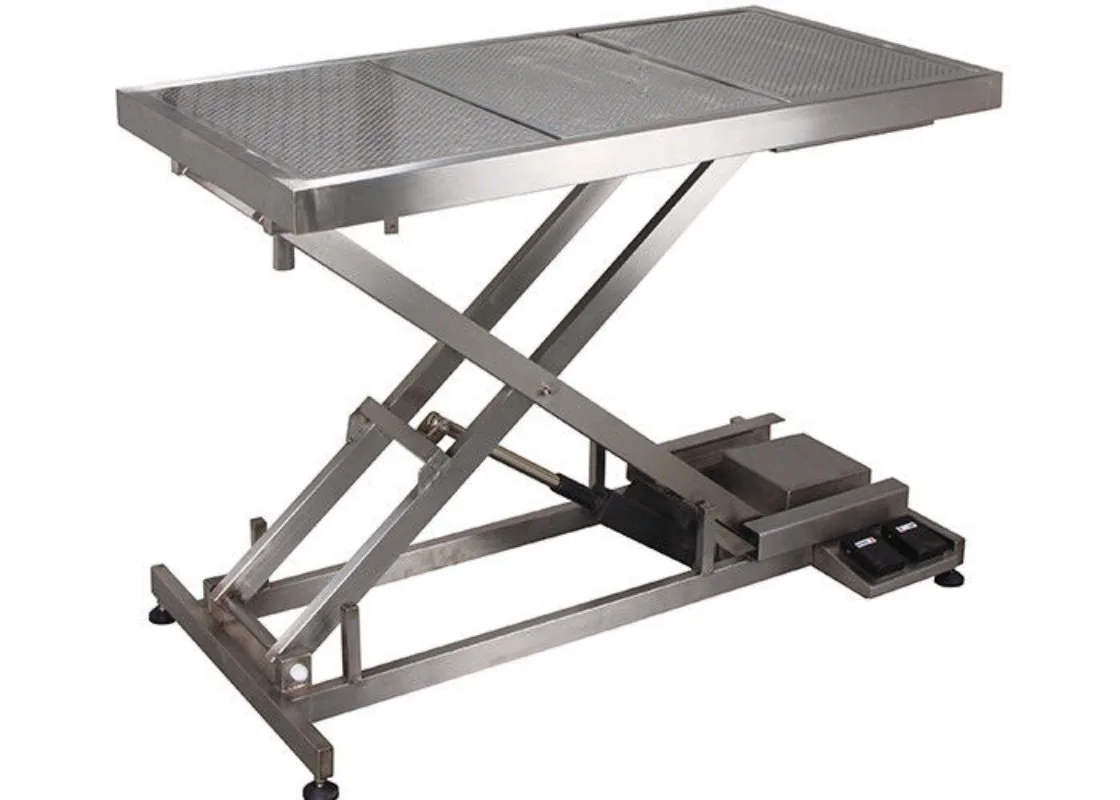 Iron Base Stainless Steel Table, Electric Lift Veterinary Operating Table Animal 6