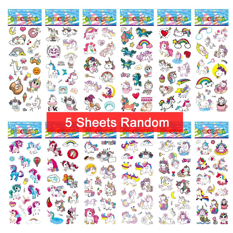 5 Unicorn Stickers