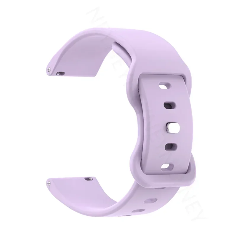 Sporty 20mm Silicone Watch Band - Soft and Durable Bracelet Strap