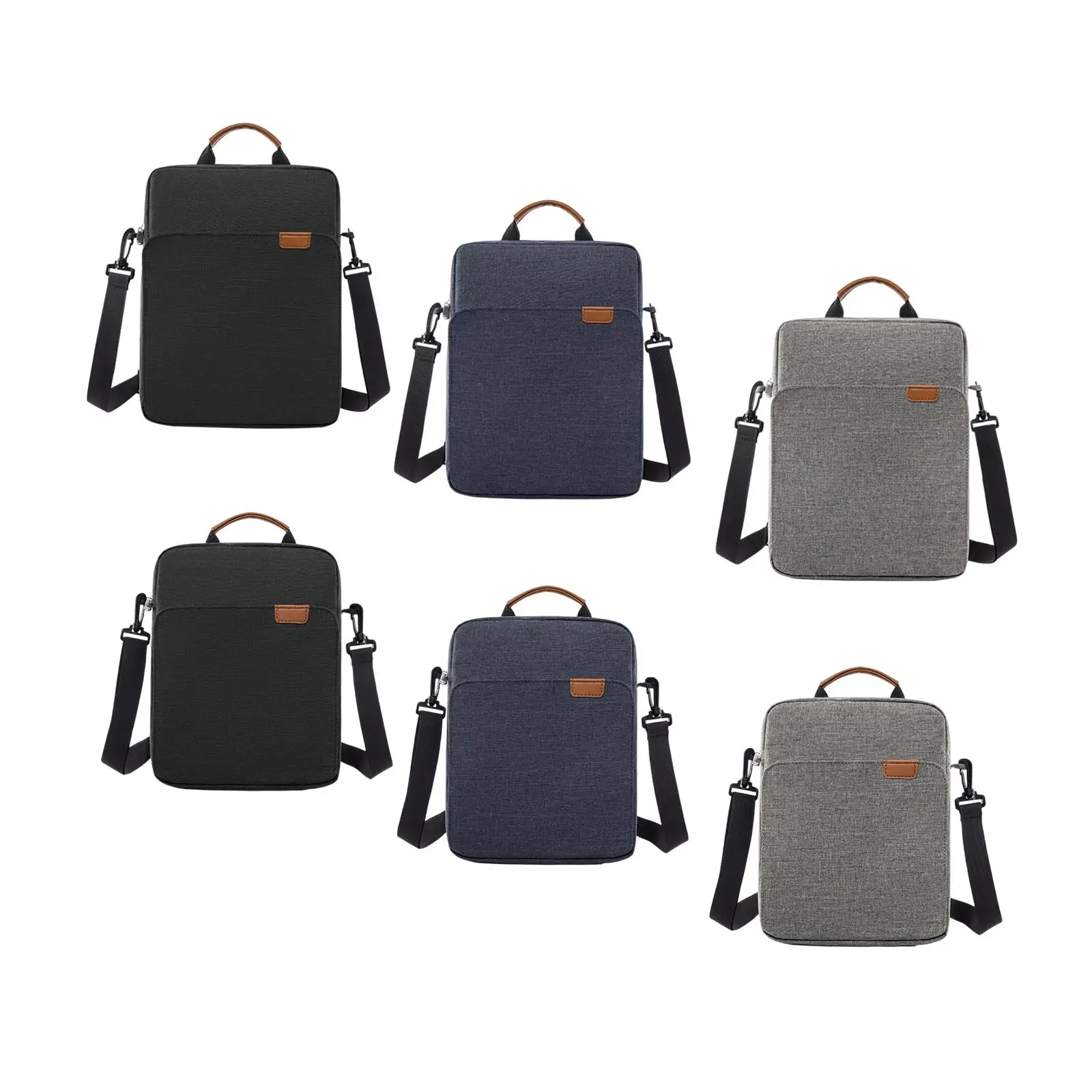 

Touch Screen Tablet Bag Sleeve Case Wide Shoulder Straps Oxford Cloth Exterior Sturdy Soft Plush Interior Handbag Protective