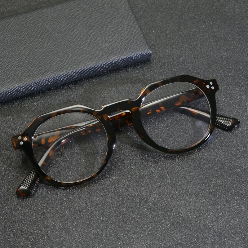 2023 New Men and Women The Blu-Ray Computer Goggles Round Retro Reading Eyeglass Blue Blocking Presbyopia Glasses