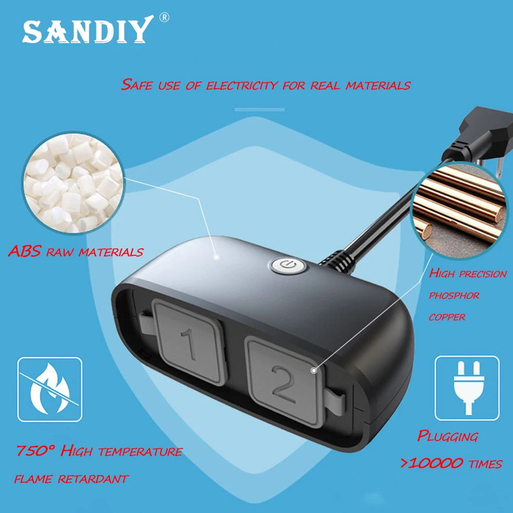SANDIY    , 16a 250v ̱ ߿  ܼƮ    Ʈ   2 ÷