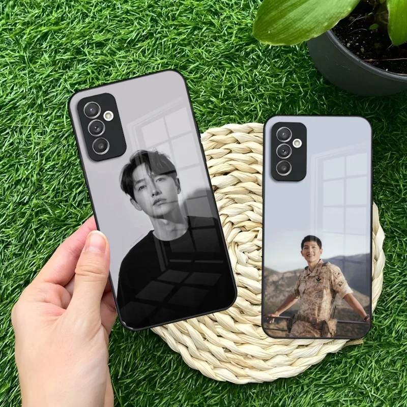 Song Joong Ki Custodia Per Telefono Per Samsung S30 S21 S20 S23 S22 Fe S10 E S9 Note 20 10 Pro Ultra Plus Glass