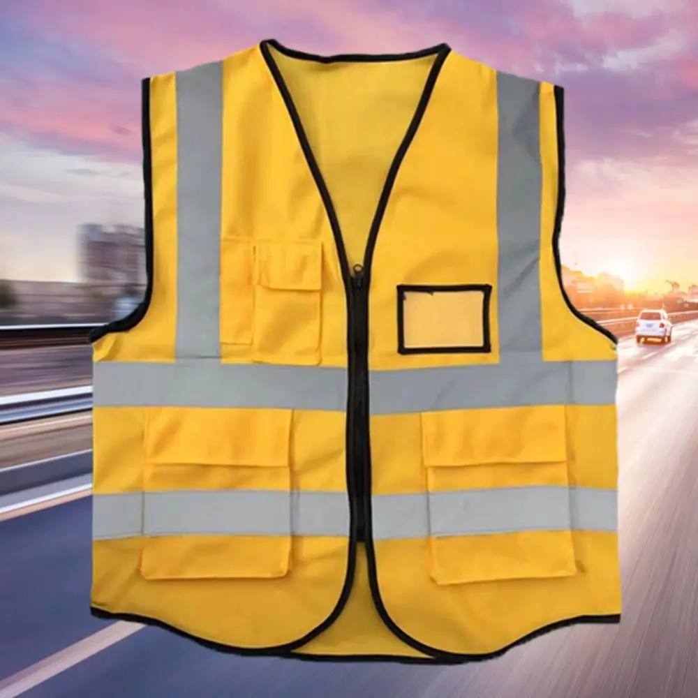 High Visibility Reflective Safety Vest Wear Resistant Breathable Traffic Waistcoat Comfortable Fashion Cycling Safe Jacket