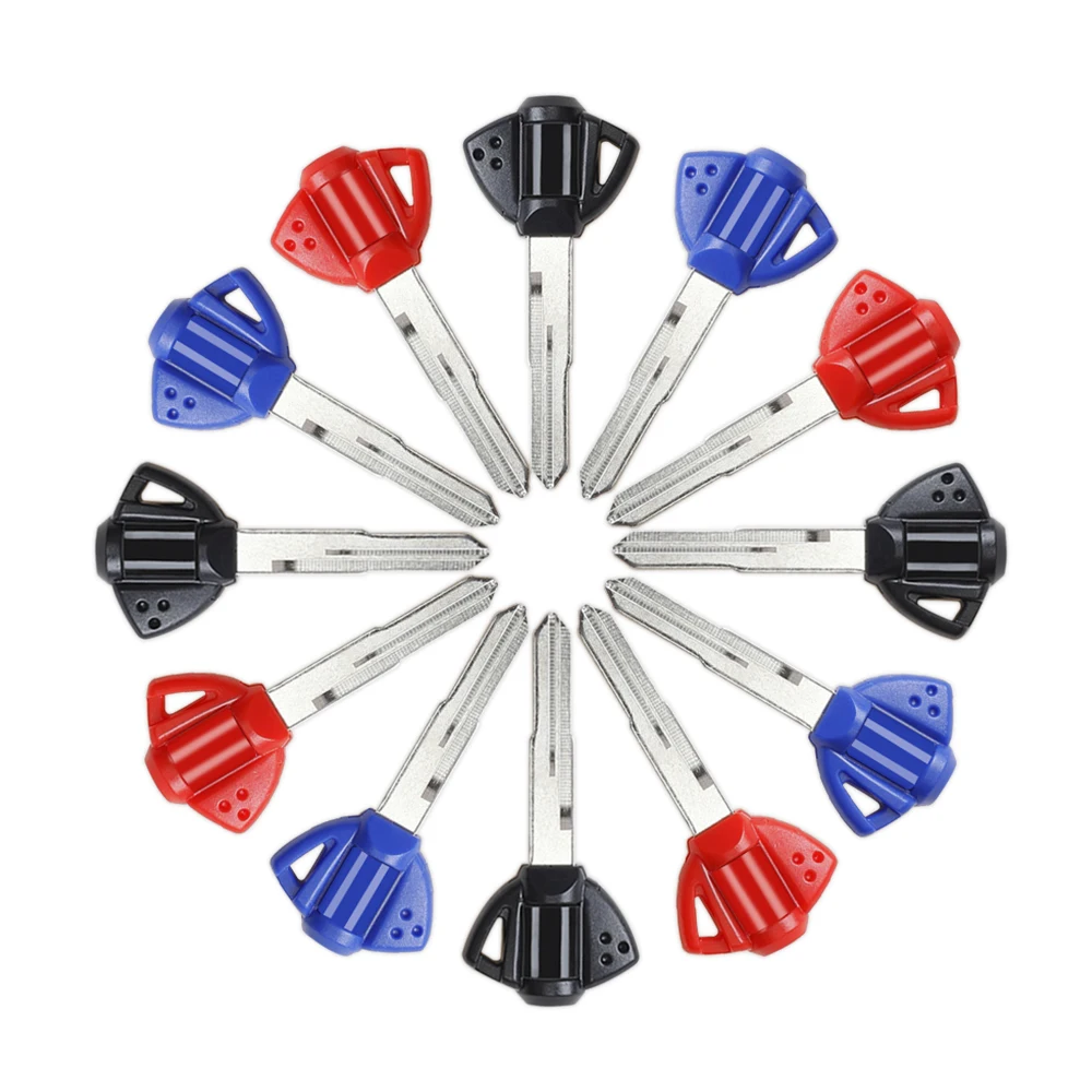 3Pcs Blank Key Motorcycle Replace Uncut Keys motorcycle keys,motorcycle key accessories For SUZUKI GSXR 600 750 1000 1300 F SV 650 ABS GSX GSX600F GSX750F