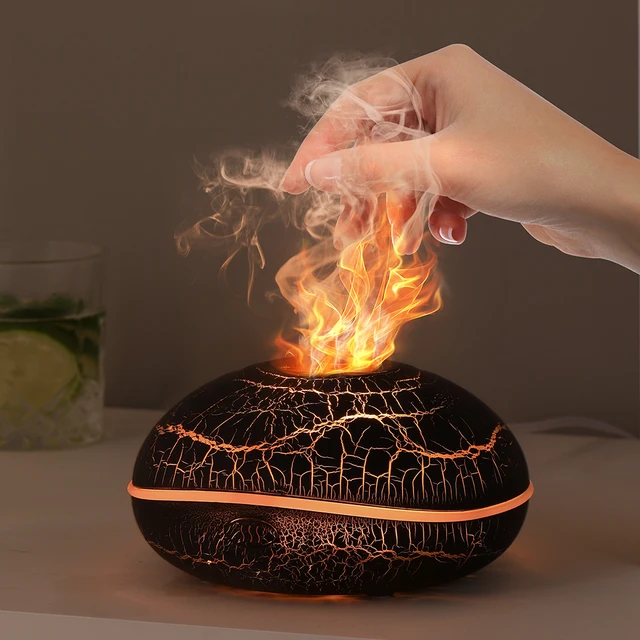 HygeaHumidifier Essential Oil Diffuser For Home And Bedroom Aromatherapy Fragrance Machine With Flame Function For Households 5
