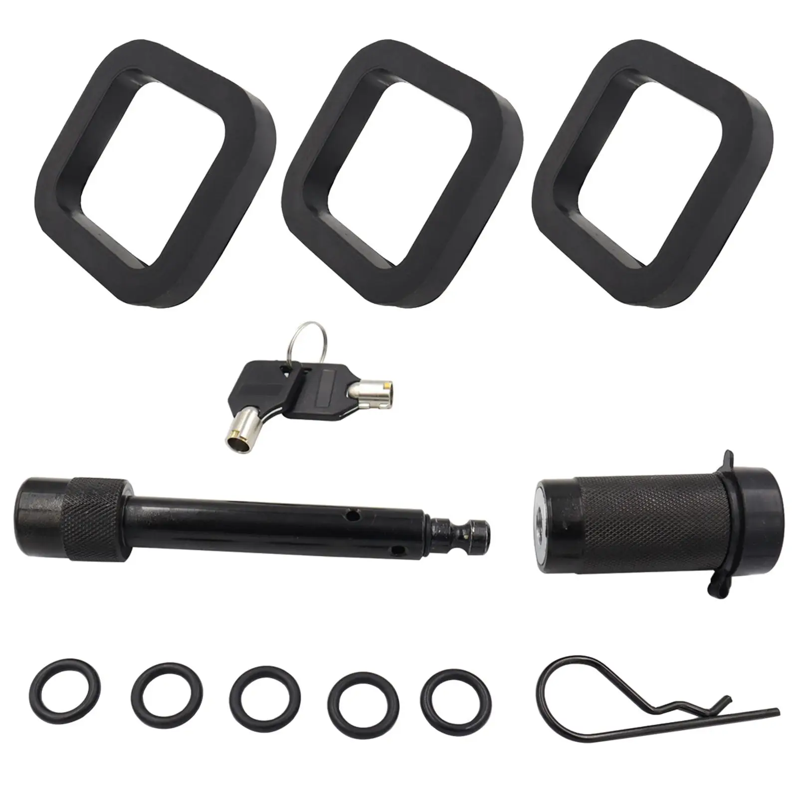 

5/8 Inches Trailer Hitch Locks Kit Easily Install Anti Theft Accessories