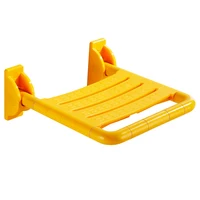 Bathroom folding stool, bathroom bath wall-mounted special chair with non-slip backrest seat 1
