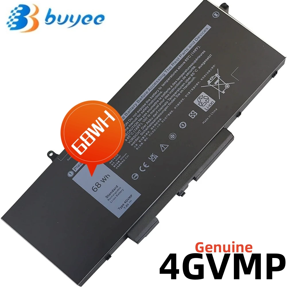 

4GVMP Laptop Battery For Dell Latitude E5500 Inspiron 7791 2-in-1 Precision 3550 Series P42E P98G001 R8D7N 1V1XF H82T6 7.6V 68WH