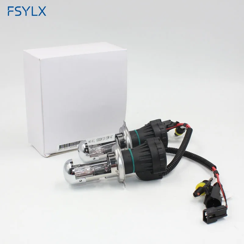 

Биксеноновые лампы FSYLX 55 Вт H4 HID Ксеноновые Лампы Фар H4 Дальний и ближний свет Автомобильные лампы 55 Вт 4300K 6000K 8000K 10000K Биксеноновые лампы