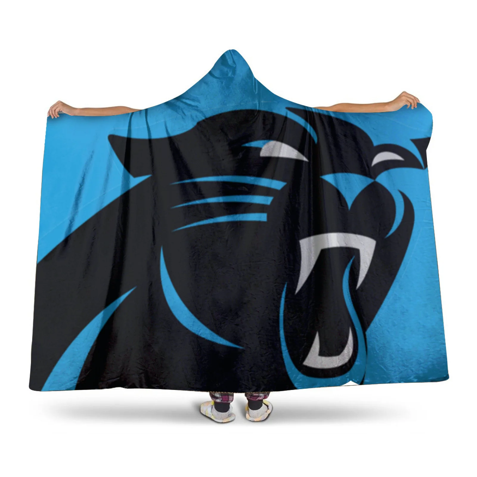 

Carolina Panthers-themed Sherpa Hat blanket, Personalized Fleece BlanketFather's Day, Mother's Day, Couple's Christmas Gift