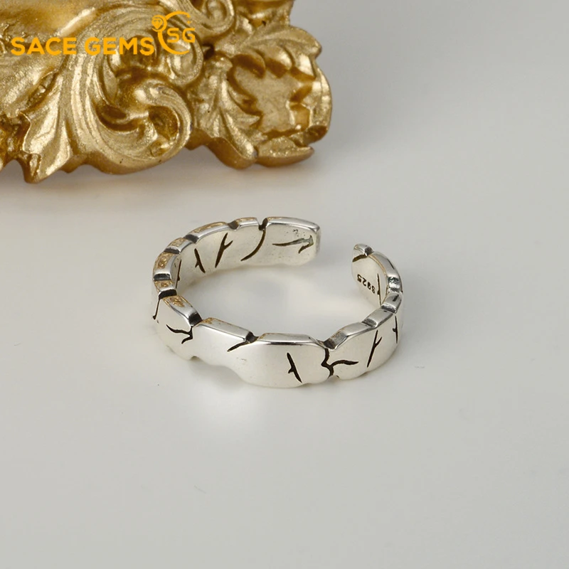 Женское кольцо с камнями SACE GEMS S925 серебро 925 пробы изменяемым размером в стиле