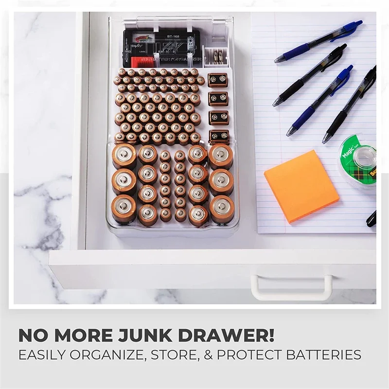 Portable Battery Storage Case Organizer 147pcs Batteries Household