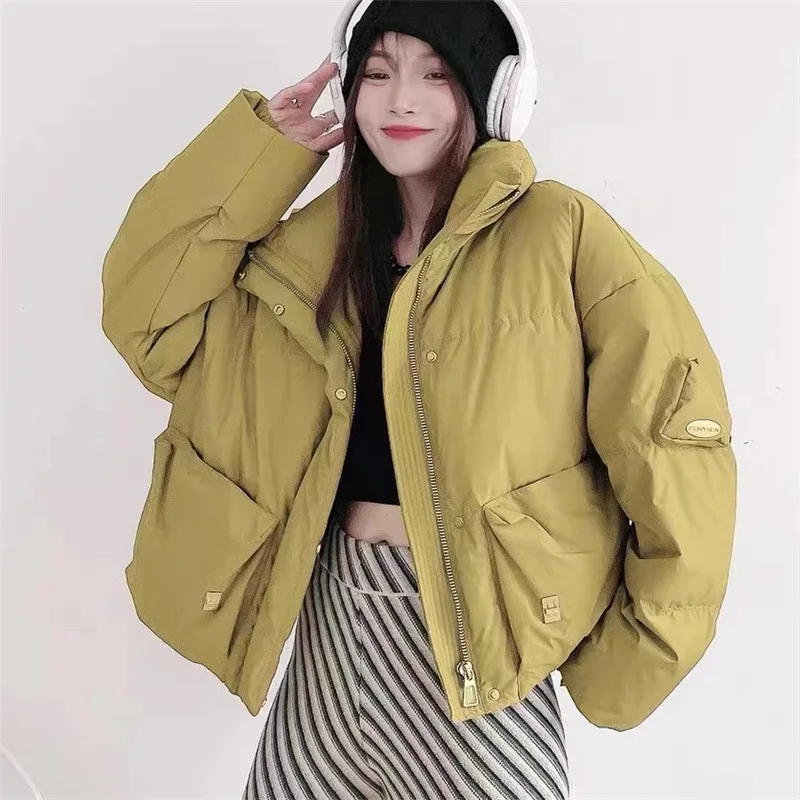 

Down jacket women's 2023 new Korean version loose short down jacket women's winter thick versatile bread clothing trend