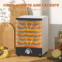 Déshydrateur alimentaire Homcom 350W avec 7 plateaux à température réglable 4