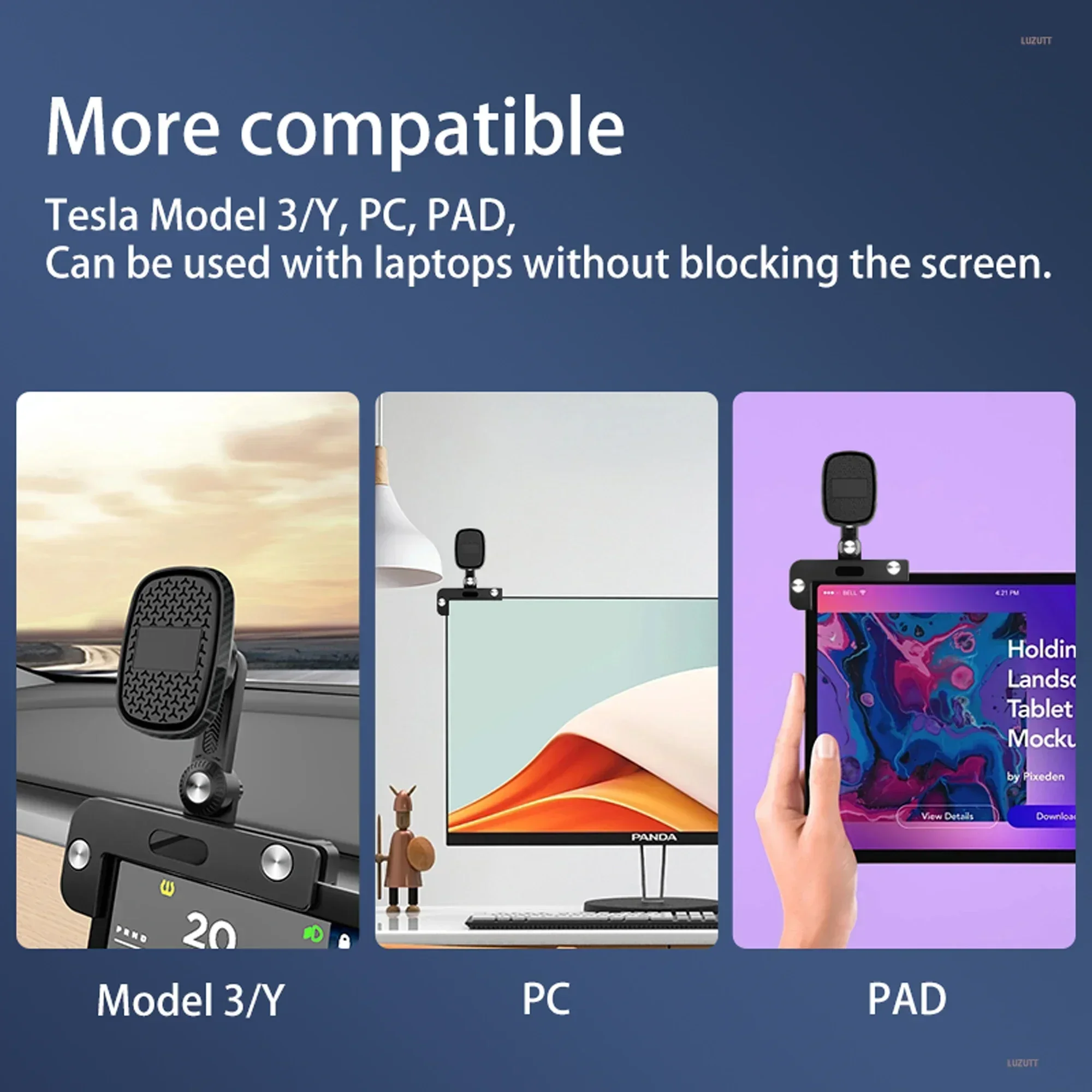 Magnetic Car Phone Holder For Tesla Display Screen