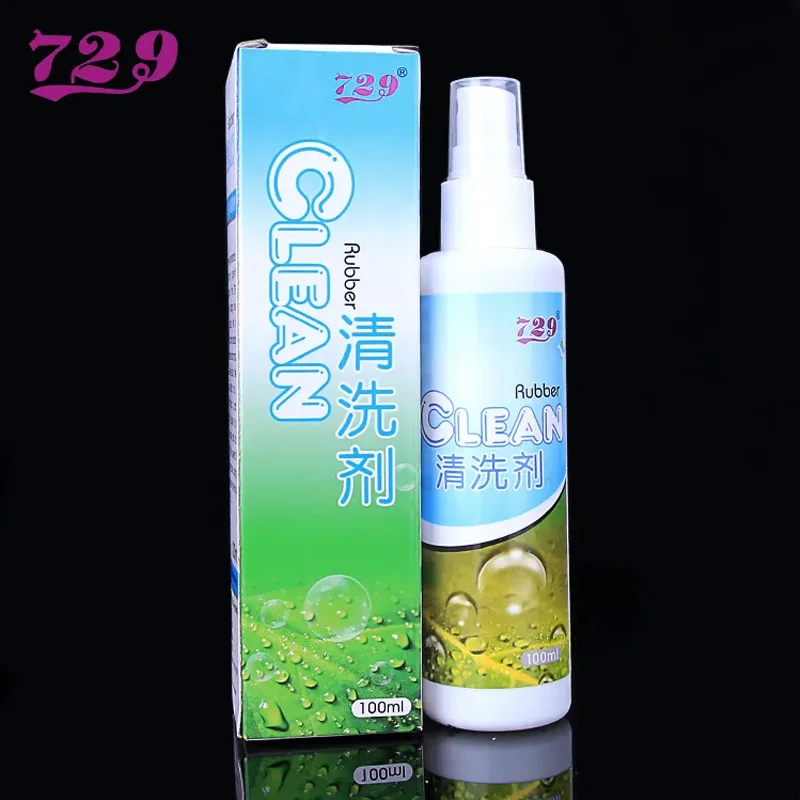 729 Table Tennis Rubber Clean Set Topsheet Cleaning Spray with Ping Pong Rubber Eraser Sponge