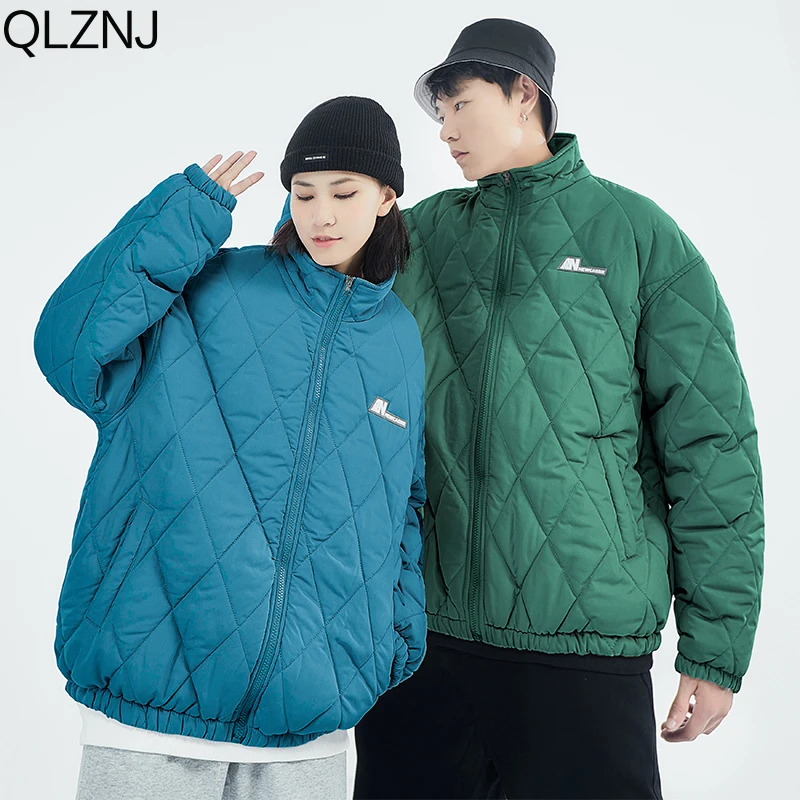 

New Arrival Vintage Thicken Varsity Jacket Men Autumn Winter Bomber Jacket Couple Unisex Women Oversized Quilted Coat Streetwear