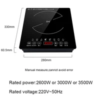 DMWD-Brûleur de table de cuisson en céramique électrique intégré de bureau, cuisinière à induction électromagnétique, foyer intégré, cuisinière chauffante, four de table de cuisson, UE 4