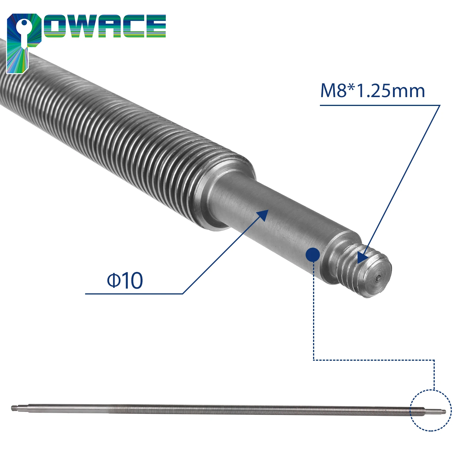 Lead Screw For CJ 0618 WM210V CD210V MX210V Mini Lathe Machine