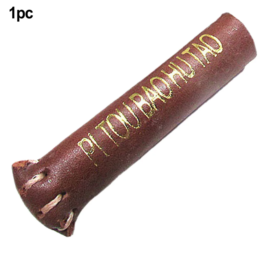 1pcs Snooker Billiard Cue Tip Head Protective Leather Cover Cue Head Protector Sturdy Outdoor Sports Accessories 65*15mm