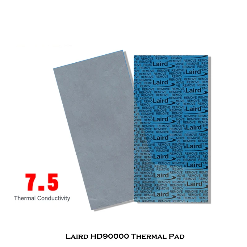 Laird High-Performance Thermal Pad - Ultra Soft, 7.5W/mk Conductivity, Available in Various Thicknesses