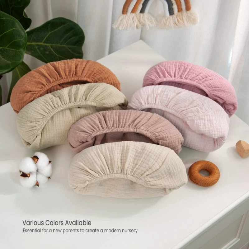 C9GB 2Pcs  기저귀 변경 패드 슬리브 케이스 재사용 가능한 기저귀 체인저 커버 소프트 & 통기성 기저귀 패드 쿠션 시트