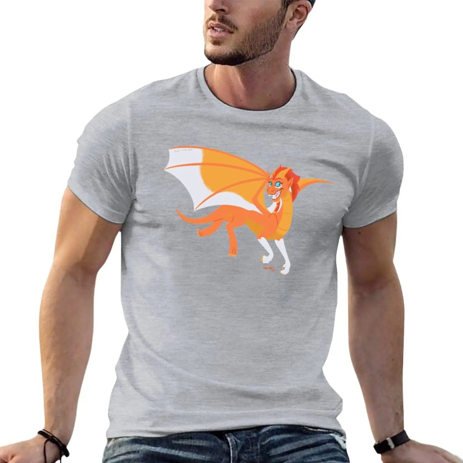 

Jazzy Dragon T-Shirt summer top sweat shirt plus size tops men clothings